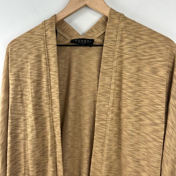 Laundry by Shelli Segal Los Angeles Tan Open Cardigan M - Picture 2 of 5